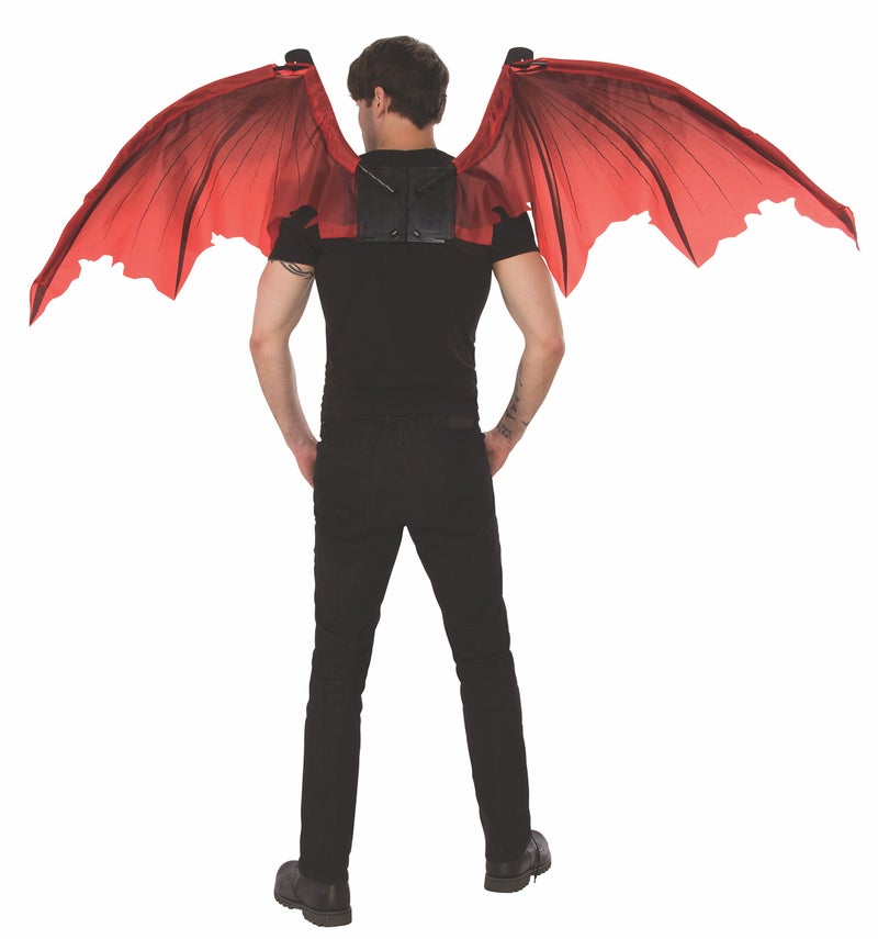 Rubies Red Mechanical Devil Wings for Adults, Unisex No Size - Image 2
